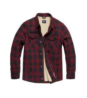 Vintage Industries Craft Heavyweight Sherpa jacket, red checkered