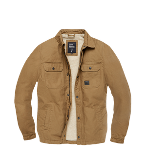 Vintage Industries Dean Sherpa Transitional Jacket, Dark Tan