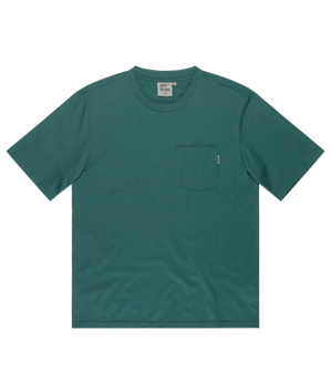 Vintage Industries Gray Pocket T -Shirt, Ocean Blue