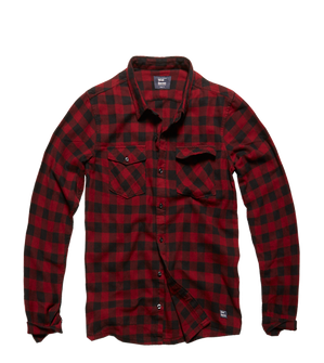 Vintage Industries Harley Shirt, red checkered
