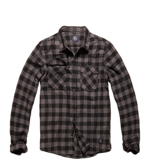 Vintage Industries Harley Shirt, gray checkered