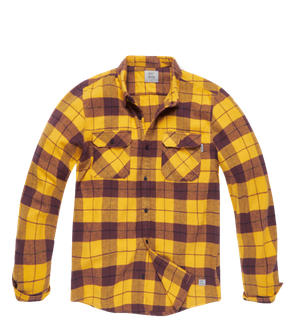 Vintage Industries Sem flannel shirt, yellow checkered