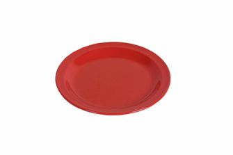 WACA melamine plate flat 23.5 cm in diameter red