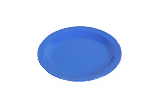 WACA melamine plate flat 23.5 cm diameter blue