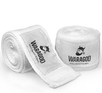Waragod boxing bandages 3.5m, white