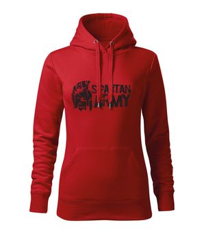 DRAGOWA Women's sweatshirt with hood Ariston, red 320g/m2