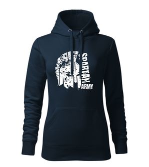 DRAGOWA Women's sweatshirt with hood leon, dark blue 320g/m2
