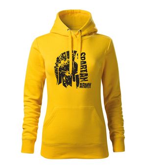 DRAGOWA Women's sweatshirt with hood León, yellow 320g/m2