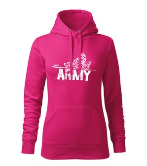 DRAGOWA Women's sweatshirt with Nabis hood, pink 320g/m2