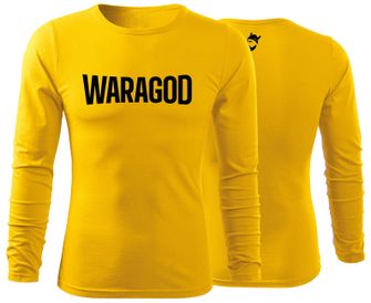 WARAGOD FIT-T T-shirt with long sleeve Fastmer, yellow 160g/m2