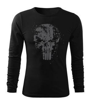 DRAGOWA FIT-T T-shirt with long sleeve Frank the Punisher, black 160g/m2