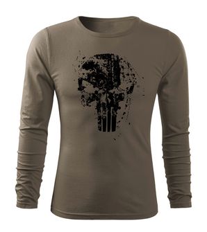 DRAGOWA FIT-T T-shirt with Long Sleeve Frank The Punisher, Olive 160g/m2