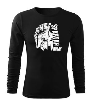 DRAGOWA FIT-T T-shirt with long sleeve Leon, black 160g/m2