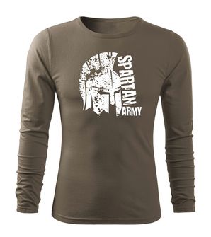DRAGOWA FIT-T T-shirt with Long Sleeve Leon, olive 160g/m2