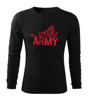 DRAGOWA FIT-T T-shirt with long sleeve Rednabis, black 160g/m2