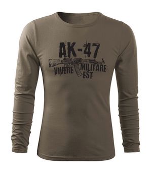 Dragow Fit-T T-shirt with long sleeve Seneca AK-47, Olive 160g/m2