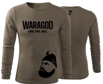 WARAGOD FIT-T T-shirt with long sleeve Strongmer, Olive 160g/m2