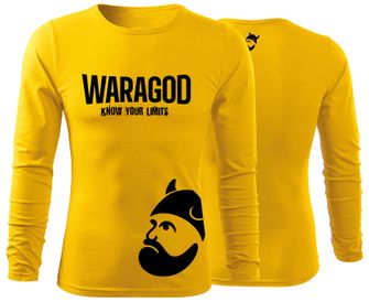 WARAGOD FIT-T T-shirt with long sleeve Strongmer, yellow 160g/m2