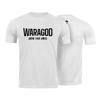 WARAGOD short shirt "Know Your Limits", white 160g/m2