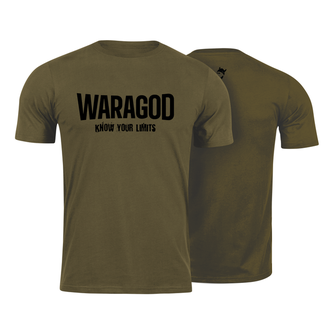 Waragod short shirt "Know Your Limits", olive 160g/m2