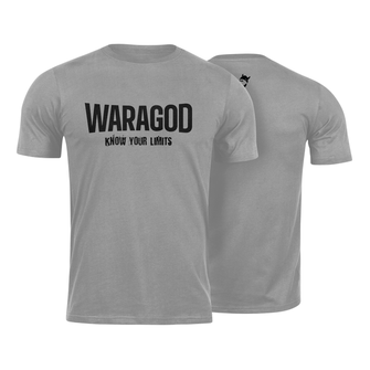 Waragod short shirt "Know Your Limits", gray 160g/m2