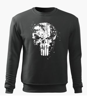 Dragow Men's sweatshirt Frank the Punisher, gray 300g/m2