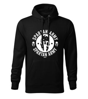 DRAGOWS Men's sweatshirt with hooded Anglaos, black 320g/m2