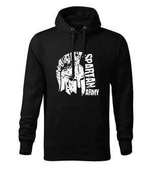 Dragow Men's sweatshirt with hood leon, black 320g/m2