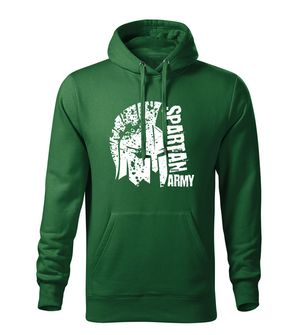 Dragowa men's sweatshirt with hood leon, green 320g/m2