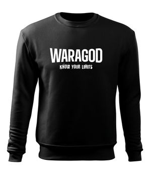 WARAGOD Men's sweatshirt "Know Your Limits", black 300g/m2
