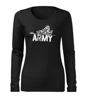 DRAGOWA SLIM Women's T -shirt with long sleeve Nabis, black 160g/m2