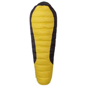 Warmpeace Sleeping bag VIKING 1200 170 cm R, yellow/grey/black