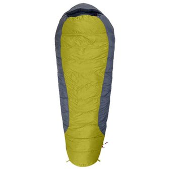 Warmpeace Sleeping bag VIKING 1200 195 cm R, hay/steel grey/black