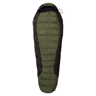 Warmpeace Sleeping bag VIKING 600 195 cm R, olive/grey/black