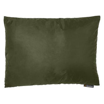 Warmpeace Pillow with feathers, olive