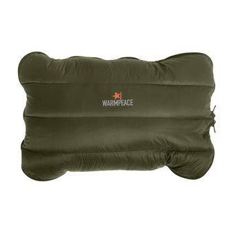Warmpeace Pillow with feather Zip, olive