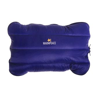 Warmpeace Pillow with feather Zip, shadow blue